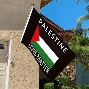 3x5ft Palestinian Promotional Flags Banners Red White Green Black Flag With Logo Custom Print 30x45cm Custom Hand Palestine Flag