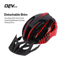 Casque de vélo universel réglable ultra-léger ODM OEM DEVIATE pour adultes hommes femmes avec lumières LED clignotantes EPS+PC 13 aérations