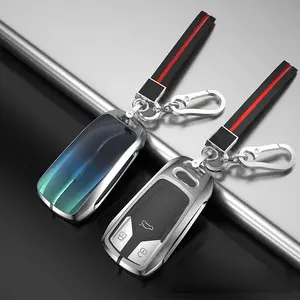 2023 Luxury Design 4 Color Available Zinc Metal Car Key Case Cover for Audi A7 A8 Q7 Q8 A3 A4L