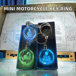 Custom Mini Motorcycle Keychains Carabiners New Design Cartoon Helmet for Men <strong>Boys</strong> Key Ring Bag Charms Promotional <strong>Promotion</strong> - Product Image 3