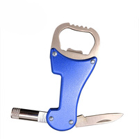 Porte-clés multifonction 5 en 1 en métal, mini couteau pliant, cadeaux promotionnels
