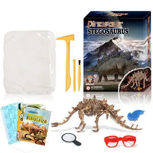 Giocattolo economico archeologia Dig Kit 9 giocattolo di scavo scheletro di dinosauro diverso per giocattolo educativo per bambini