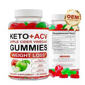 Gomitas Keto+ con Vinagre de Sidra de Manzana y Extracto de Jengibre, Suplemento Orgánico de Cetonas para Pérdida de Peso Avanzada, OEM, para Mujeres Embarazadas - Product Image 1