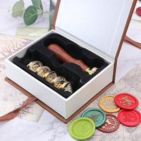 Série de tampons à cacheter en plastique à effet feu de Noël personnalisés pour les cartes d'invitation de mariage, taille et forme personnalisées