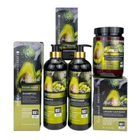 Tanaman alami berbasis halus sulfat Paraben Free780ml perbaikan rambut Shea Butty sampo dan kondisioner alpukat