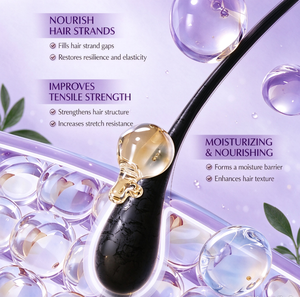 Huile Essentielle Capillaire à la Kératine 2-en-1 : Sérum Hydratant et Brillant Parfumé pour Cheveux Secs et Frisés - Product Image 6