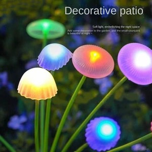Lámpara de Pie LED Moderna para Exteriores con Diseño de Medusa, IP65, Alimentación por CC, Control Remoto, Regulable, Iluminación de Jardín - Product Image 6