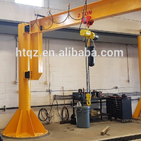 Grue à flèche orientable autoportante HENGTAI de 3 à 5 tonnes avec moteur électrique et radiocommande pour usage industriel