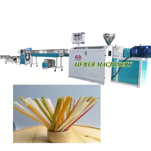 Drinking single cutter paper plastic extruder drinking straw making machine