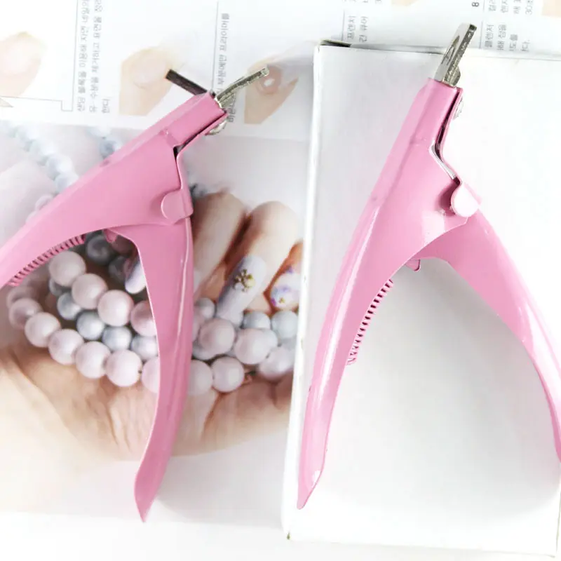 Профессиональные кусачки TSZS для маникюра/педикюра, акриловые накладные ногти, кусачки для ногтей, розовый кусачки для ногтей
