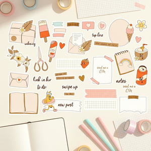 Pegatina Personalizada Kiss Cut para Decoración de Diarios, Libros y Calendarios, Hoja de Pegatinas Ecológicas para Cuadernos - Product Image 6