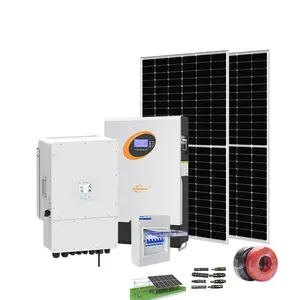 10kw complete solar panel system with folding solar panels outdoor 10kva off grid solar inverter generator power solar system