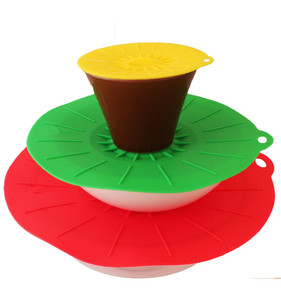 Lot de 5 couvercles en silicone de qualité alimentaire pour bols, casseroles et marmites, avec ventouse - Product Image 5