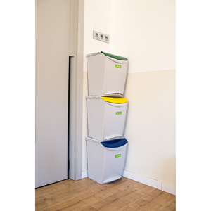 Sistema modulare di riciclaggio per l'ecosistema. Colore giallo. - Product Image 3