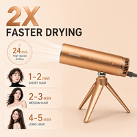 Sèche-cheveux mains libres INOVAXION pour enfants, 300 millions d'ions, professionnel, compact et portable pour les voyages
