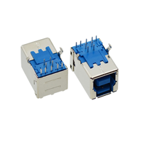 Connecteur femelle USB 3.0 Type B SMT 9 broches horizontal 90 degrés à charge rapide KANDENS Modèle 3.0BM-X001