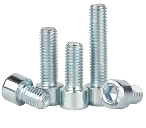 Grade 12.9 DIN912 High Tensile Steel Bolts Hex Socket Cap <b>Screws</b> M2 M3 <b>M4</b> M5 M6 M8 M10 Zinc Plated Plain Finish Allen Head Bolts - Product Image 2