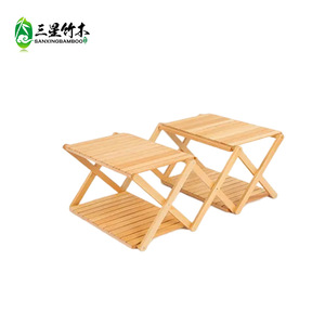 Bamboo <b>camping</b> multi-functional folding storage rack <b>table</b> <b>camping</b> multi-functional folding storage rack folding storage rack - Product Image 2