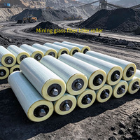 Rodillo de Fibra de Vidrio Compuesto con Epoxi para Almacenes de Alimentos y Bebidas, Minería, Transportadores, con 3 Años de Garantía