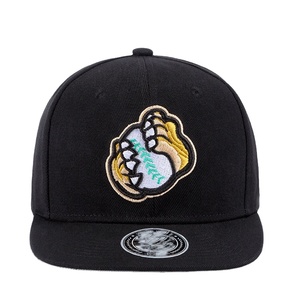 หมวกแก๊ป Snapback ปรับได้ ลายใบไม้ สไตล์วินเทจ สำหรับเล่นบาสเก็ตบอล ผลิตในจีน ขายส่ง ODM โพลีเอสเตอร์ 100% 6 แผง แบบ Unisex - Product Image 2