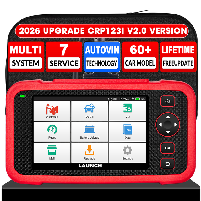 LAUNCH CRP123I V2.0 Multi System Diagnostic Tool for All Cars Creader Elite OBD2 EOBD Scanner Software Lifetime Free