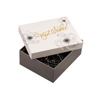 Couvercle avec impression florale, boîte cadeau pour vêtements, emballage pour bébés, en Stock