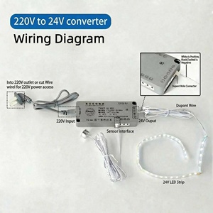 Alimentation électrique pour armoire, convertisseur d'alimentation pour rétroéclairage <span class=keywords><strong>LED</strong></span>, transformateur de garde-robe DC24V 100W - Product Image 5