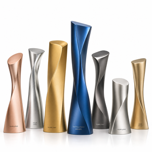 Trophée personnalisé en alliage d'aluminium – Cadeau d'entreprise, récompense pour champion de ventes, reconnaissance des partenaires, prix de cérémonie d'affaires exécutives - Product Image 1
