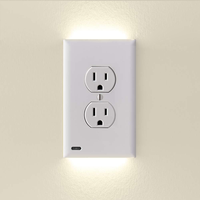 Prise murale double électrique 20 A, homologuée UL, 125 V, avec test de puissance intégré, type GFCI/GFI, double prise de courant