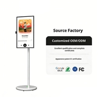 Máquina Portátil de 27 Pulgadas con Carga Rápida, Altavoz Integrado, Pantalla Táctil Inteligente y Gráficos para Publicidad en Exteriores