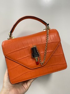 Sac à main en cuir de crocodile pour femme, sac à bandoulière en cuir de crocodile, sac à poignée supérieure en cuir de crocodile - Product Image 3