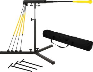 Entrenador de Bateo de Béisbol y Sóftbol con Base de Trípode, Altura Ajustable para Práctica Individual - Product Image 1