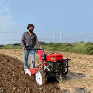 Mesin Pertanian Mesin Traktor Kebun Rotary Mini Harga Kompetitif Tiller Daya Kultivator