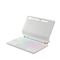 Casing Kulit Keyboard untuk Samsung Galaxy Tab S9 FE, Sampul Buku dengan Keyboard Terintegrasi untuk Galaxy Tab S9 S7 S8 S10 FE