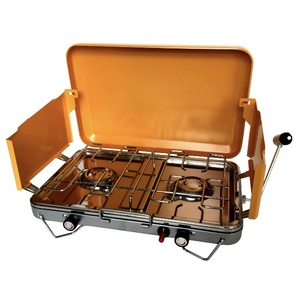 Estufa de gas portátil para acampar al aire libre, 2 quemadores, barbacoa plegable, canotaje, fábrica de cocina, venta al por mayor - Product Image 6