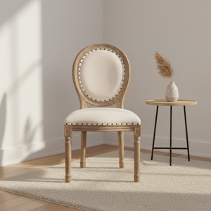 <span class=keywords><strong>Chaise</strong></span> de salle à manger <span class=keywords><strong>en</strong></span> <span class=keywords><strong>bois</strong></span> massif de style Louis français vieilli pour la maison, le bureau et le bar à domicile - Product Image 6