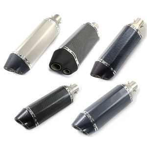 Nouveau pour moto 750, acier inoxydable, 51 mm, 60 mm, double échappement à glissière, système d'échappement arrière, silencieux - Product Image 6