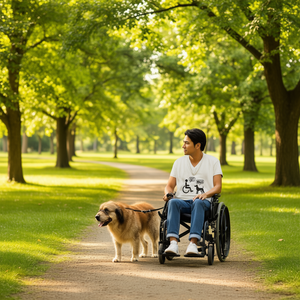 T-shirt pour utilisateurs de fauteuils roulants, pour personnes qui aiment les chiens et les animaux de compagnie - Product Image 3