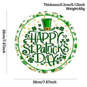 Decoraciones de Pascua en Stock: Letrero Colgante de Madera con Huevo de Conejo y Logotipo Redondo, Serie de Pascua, Letrero de Madera para Puerta - Product Image 4