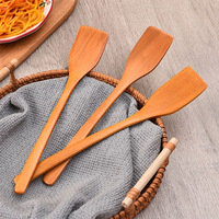 Spatule à long manche pour faire frire des œufs, griller des steaks, petite spatule en bois, accessoires de cuisine, spatule, outils de cuisine