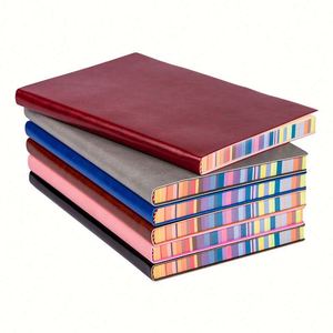 Wholesale High Quality Business Style Plastic Material Silk Screen Printed Rainbow Diary Notebook Cheap Lined Paper B5 <b>Note</b> <b>Book</b> - Product Image 2