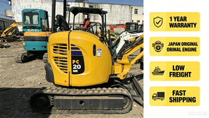 Miniexcavadora Komatsu PC20 Usada de 2 Toneladas, Motor Original Japonés, 1 Año de Garantía, Inspección por Video, Entrega en 15 Días - Product Image 2