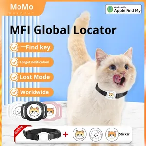 Mini GPS Pet định vị cổ áo cho mèo và chó chống mất thiết bị với điện thoại di động theo dõi findmy Pet Finder vật nuôi Tracker - Product Image 2