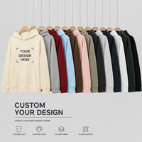 Sudadera con Capucha Casual para Hombre, Unisex, de Corte Holgado, en Felpa Francesa de 380g, Mezcla de Algodón, Color Sólido, Otoñal, con Espacio para Logotipo Personalizado