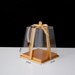 Mới rõ ràng nhựa núi lửa hình bánh hộp trong suốt phong cách mini bánh bao bì <span class=keywords><strong>cupcake</strong></span> hộp - Product Image 6