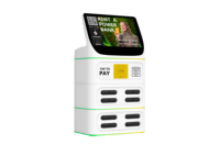 Borne de recharge rapide 8000 mAh à 8 emplacements avec affichage LED et système de paiement intégré pour la location de batteries externes partagées