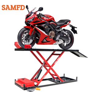 SAMFD Offre Spéciale 300KG Lifter Hydraulique Électrique Moto <span class=keywords><strong>Table</strong></span> Élévatrice Plate-Forme Voiture Garage Équipement - Product Image 1