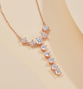 ALICE高級ジュエリー高ジルコンネックレス レディース S925スターリングシルバーネックレス シャイニングハイエンドジルコンネックレス - Product Image 6