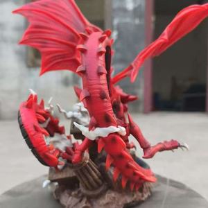 Estatuilla de dragón Slifer the Sky Yu-Gi-Oh modelo coleccionable ornamento Duelista ciudad diez generaciones tres dioses estatua regalo - Product Image 3