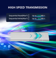 Harga Pabrik Grosir Mini Pssd Casing Logam Hard Disk Eksternal Ssd 128gb 256 512gb 1 Tb untuk Produk Elektronik